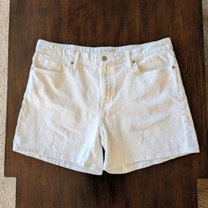 Lucky Brand White Boyfriend Shorts